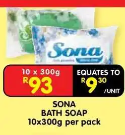 Shoprite SONA BATH SOAP offer