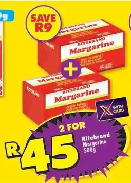 Shoprite RITEBRAND MARGARINE 500g offer
