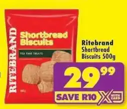 Shoprite Ritebrand Shortbread Biscuits 500g offer