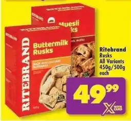 Shoprite Ritebrand Rusks offer
