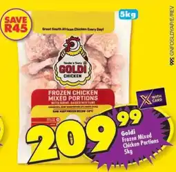 Shoprite GOLDI FROZEN MIXED CHICKEN PORTIONS 5kg offer