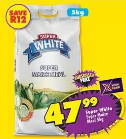 Shoprite SUPER WHITE SUPER MAIZE MEAL 5kg offer
