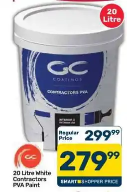 Pick n Pay Hypermarket 20 Litre White Contractors PVA Paint offer