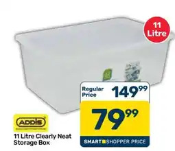 Pick n Pay Hypermarket 11 Litre Clearly Neat Storage Box offer