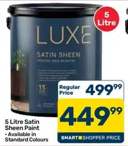 Pick n Pay Hypermarket 5 Litre Satin Sheen Paint offer