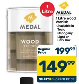 Pick n Pay Hypermarket Medal 1 Litre Wood Varnish offer