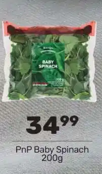 Pick n Pay PnP Baby Spinach 200g offer