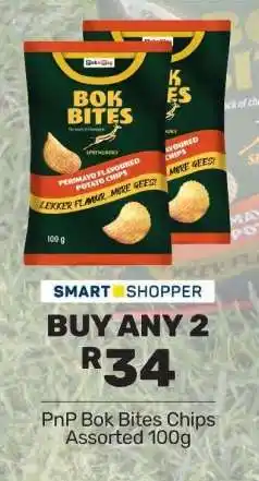 Pick n Pay PnP Bok Bites Chips Assorted 100g offer