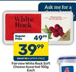 Pick n Pay Fairview White Rock Soft Cheese Assorted 100g Each offer