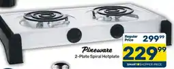 Pick n Pay Pineware 2-Plate Spiral Hotplate offer