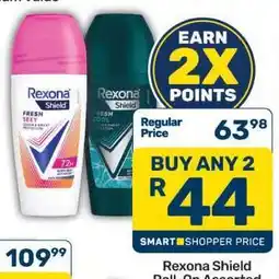 Pick n Pay Rexona Shield Roll On Assorted offer