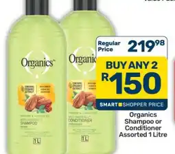Pick n Pay Hypermarket Organics Shampoo or Conditioner Assorted 1 Litre offer