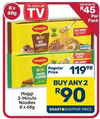 Pick n Pay Hypermarket Maggi 2-Minute Noodles 8 x 68g offer