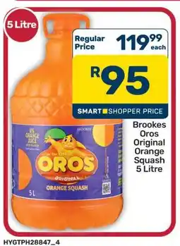 Pick n Pay Hypermarket Brookes Oros Original Orange Squash 5 Litre offer
