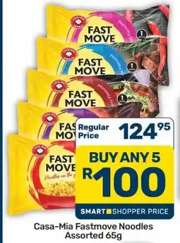 Pick n Pay Hypermarket Casa-Mia Fastmove Noodles Assorted 65g offer