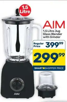 Pick n Pay Hypermarket AIM 1.5 Litre Jug Glass Blender with Grinder offer
