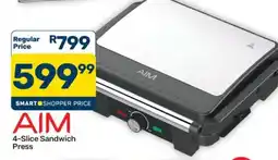 Pick n Pay Hypermarket AIM 4-Slice Sandwich Press offer
