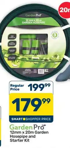 Pick n Pay Hypermarket GardenPro 12mm x 20m Garden Hosepipe and Starter Kit offer