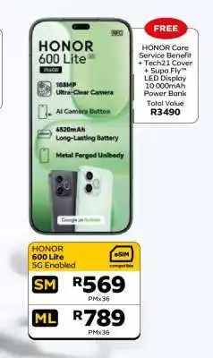 MTN HONOR 600 Lite 5G Enabled offer