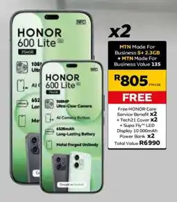 MTN HONOR 600 Lite offer