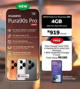 MTN HUAWEI Pura90s Pro offer