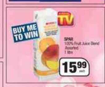 Spar SPAR 100% Fruit Juice Blend Assorted 1 Litre offer