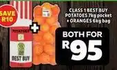 Usave Best buy - potatoes + oranges offer