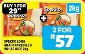 Usave Spekko - long grain parboiled white rice 2kg offer