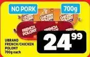 Usave French/chicken polony offer