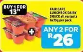 Usave Fair cape - lunchbox dairy snack offer
