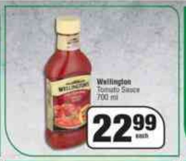 Wellington Tomato Sauce 700 ml offer at Spar