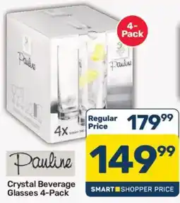 Pick n Pay Pauline Crystal Beverage Glasses offer