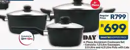 Pick n Pay 6-Piece Aluminium Cookware Set offer