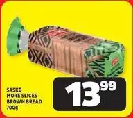 Usave Sasko - more slices brown bread offer