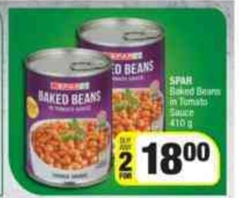 Spar SPAR Baked Beans in Tomato Sauce 410g offer