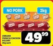Usave French/chicken polony offer