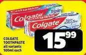 Usave Colgate - toothpaste offer