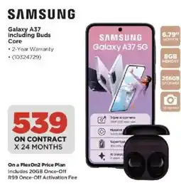 HiFi Corp SAMSUNG Galaxy A37 including Buds Core offer