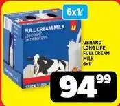 Usave Full cream milk long life uht process offer