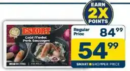 Pick n Pay Eskort Gold Medal Pork Sausages Assorted offer