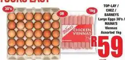 Boxer Mama's - large eggs 30's / viennas assorted 1kg offer