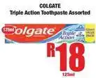 Boxer Colgate - triple action toothpaste offer