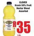 Boxer Clover - krush 50% fruit nectar blend offer