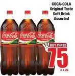 Boxer Coca cola - original taste soft drink offer