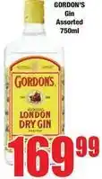 Boxer Gordon's - london dry gin offer
