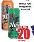Boxer Power play - energy drink offer