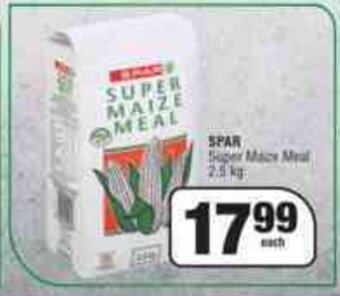 Spar SPAR Super Maize Meal 2.5kg offer