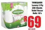 Boxer Twinsaver - luxury 2 ply toilet tissue rolls offer