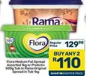 Pick n Pay Hypermarket Rama - medium fat spread assorted or original spread offer