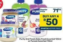 Pick n Pay Hypermarket Purity - 2nd foods baby food assorted offer